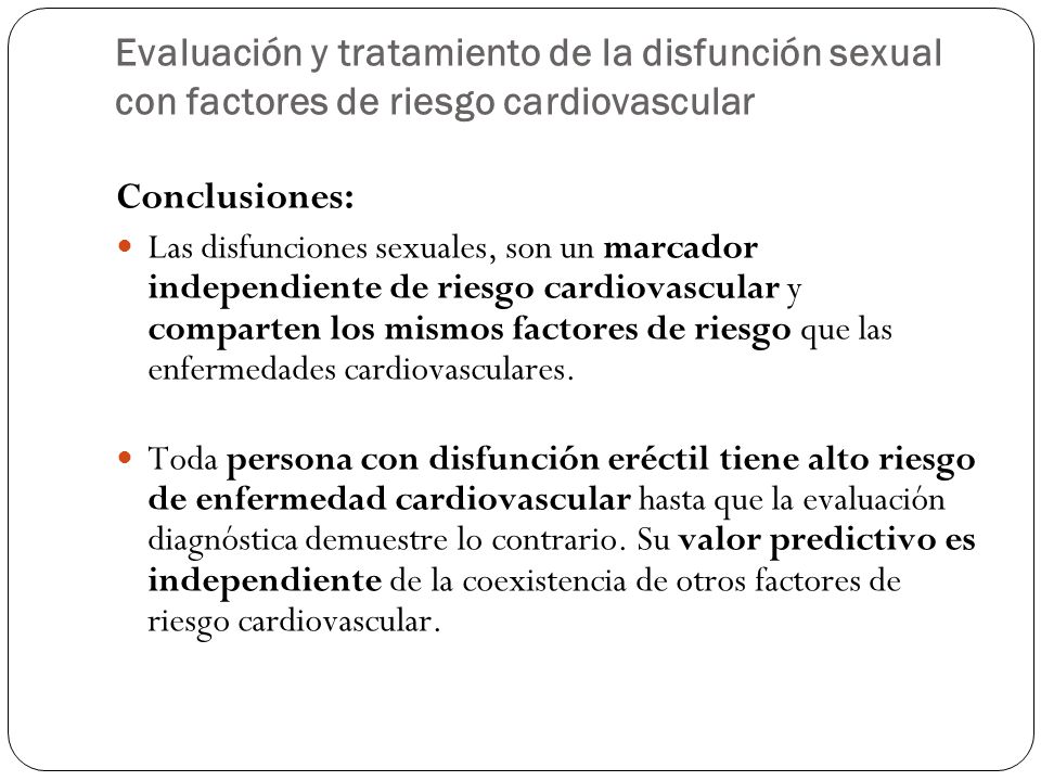 evaluación y manejo de la disfunción eréctil evaluación y manejo de la disfunción eréctil